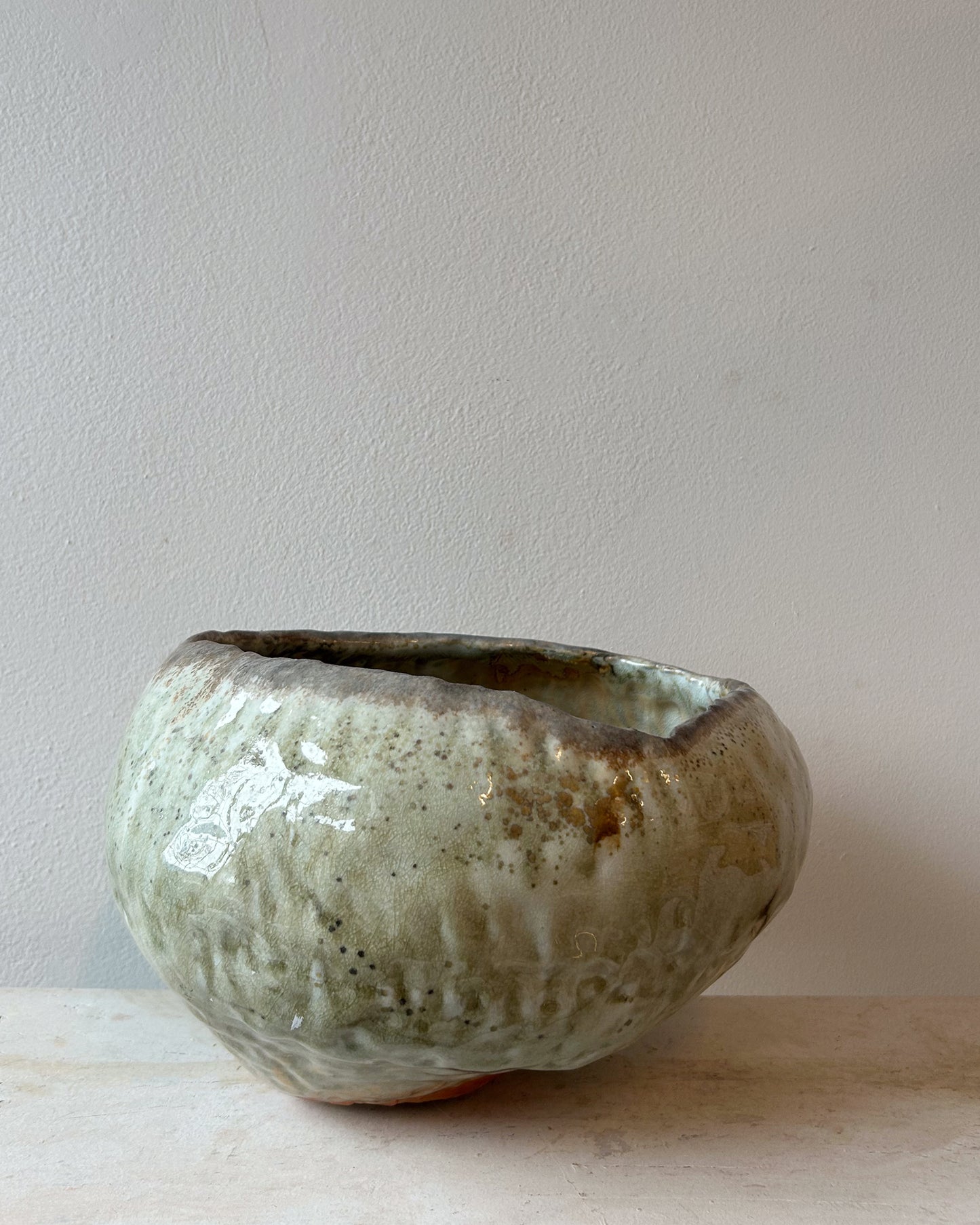 Wood-Fired Porcelain Moon Vessel No. 4