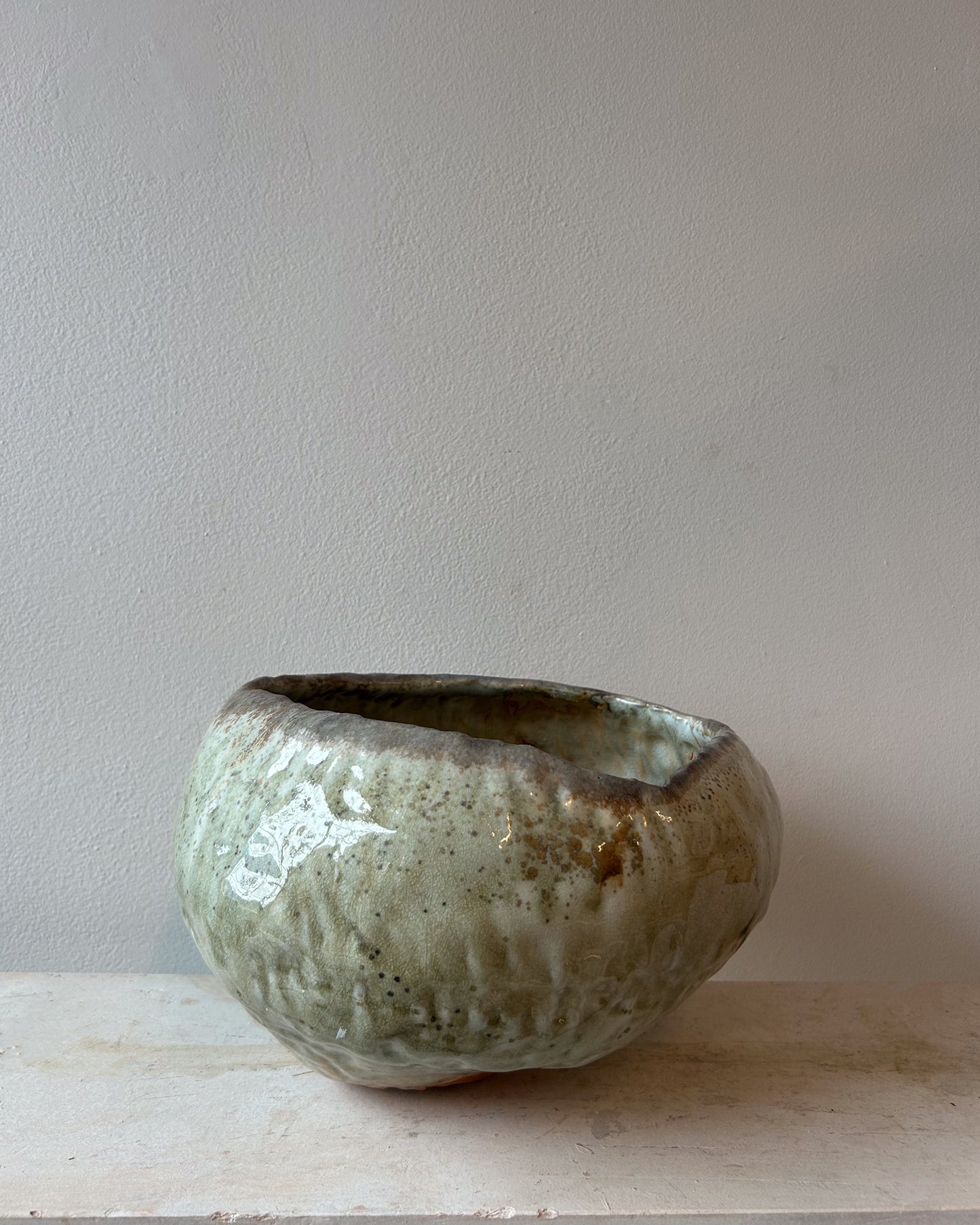 Wood-Fired Porcelain Moon Vessel No. 4