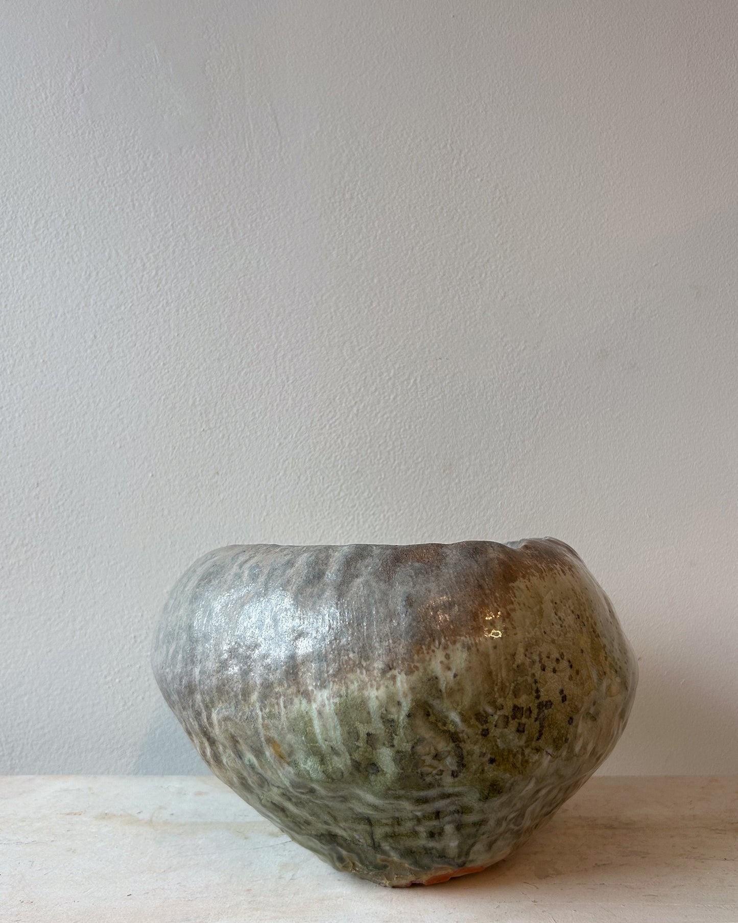 Wood-Fired Porcelain Moon Vessel No. 4