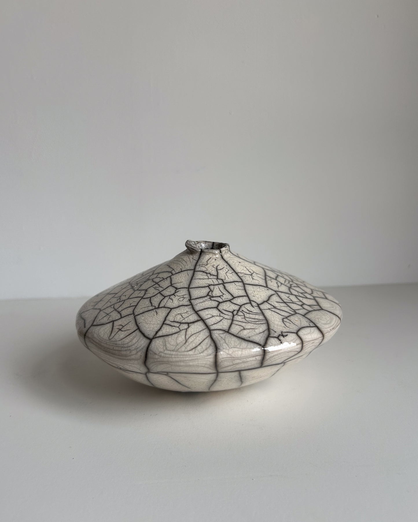Raku-Fired Ikebana Vase, Small