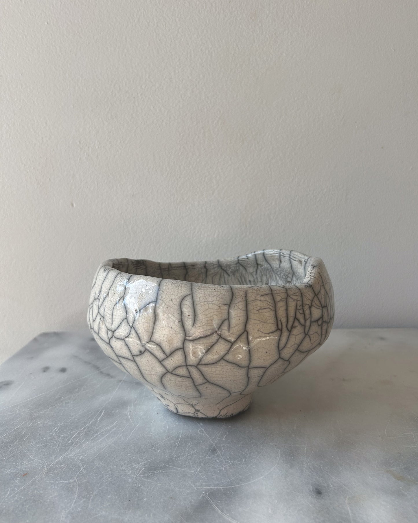 Raku-fired Bowl, Kintsugi-repaired