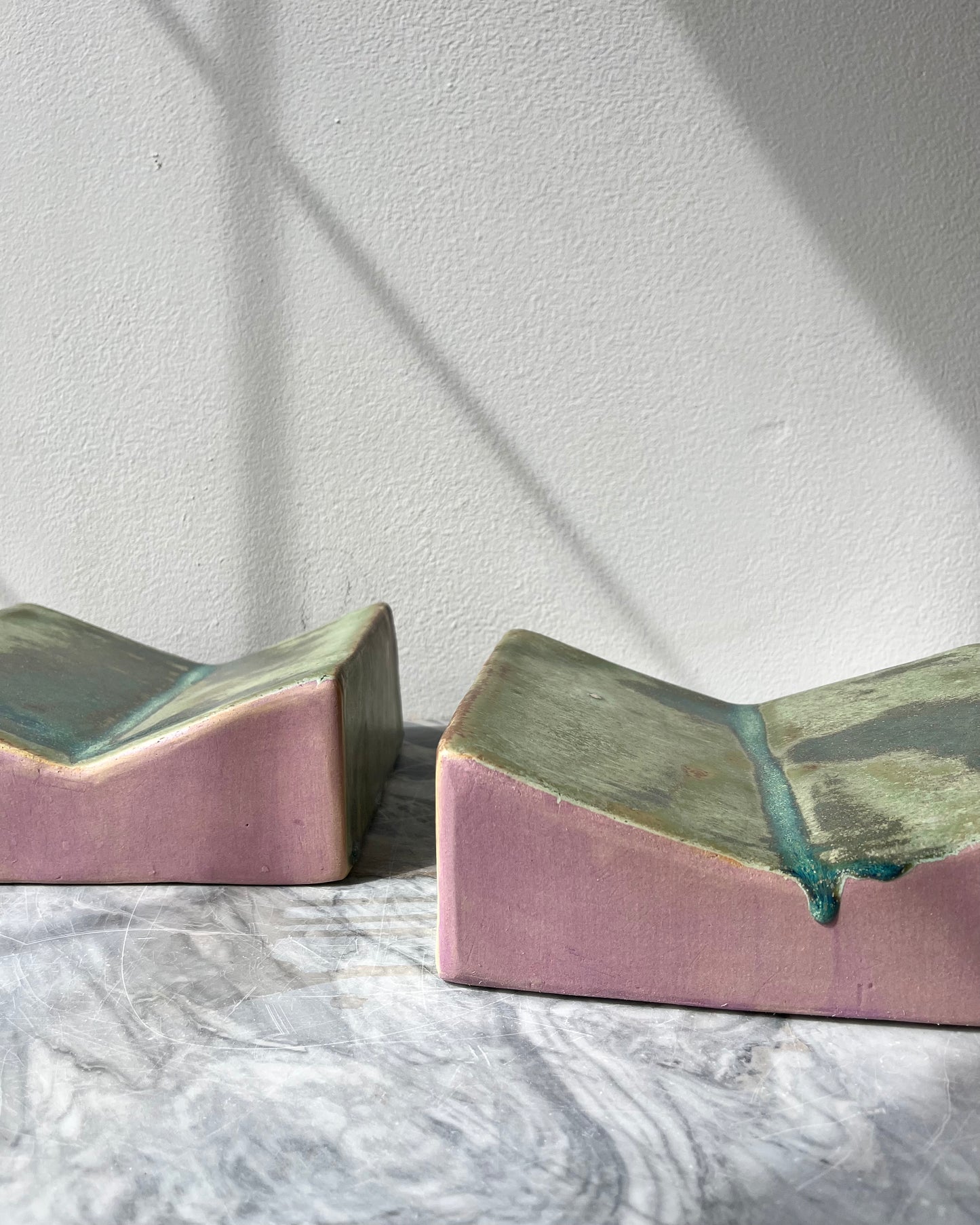 Bookstand, Lichen with Orchid