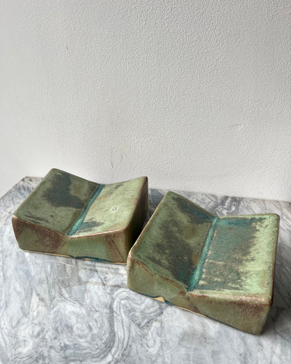 Bookstand, Lichen with Orchid