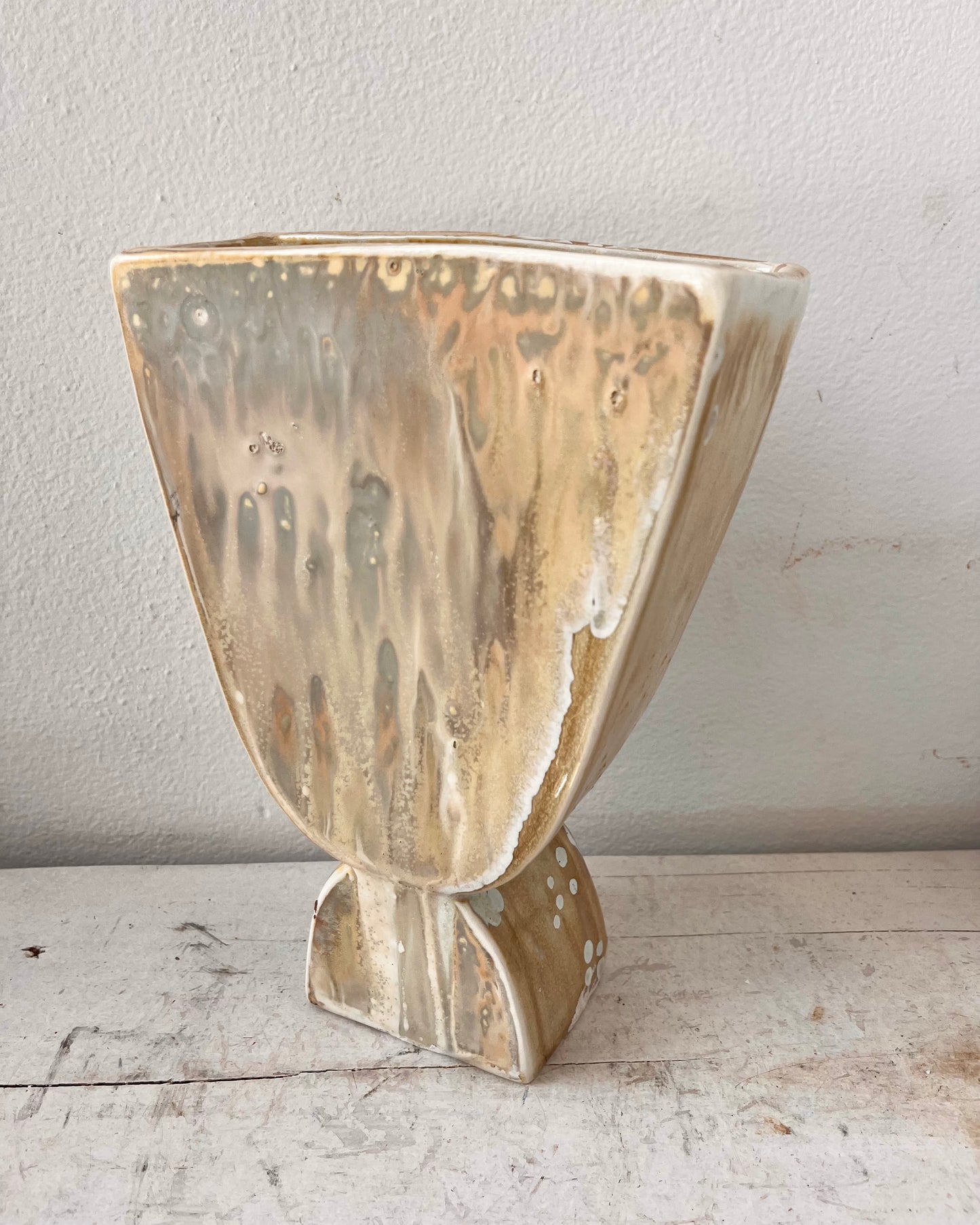 Soda-Fired Facing Vase