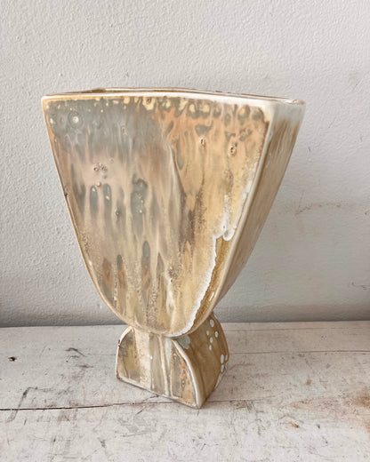 Soda-Fired Facing Vase