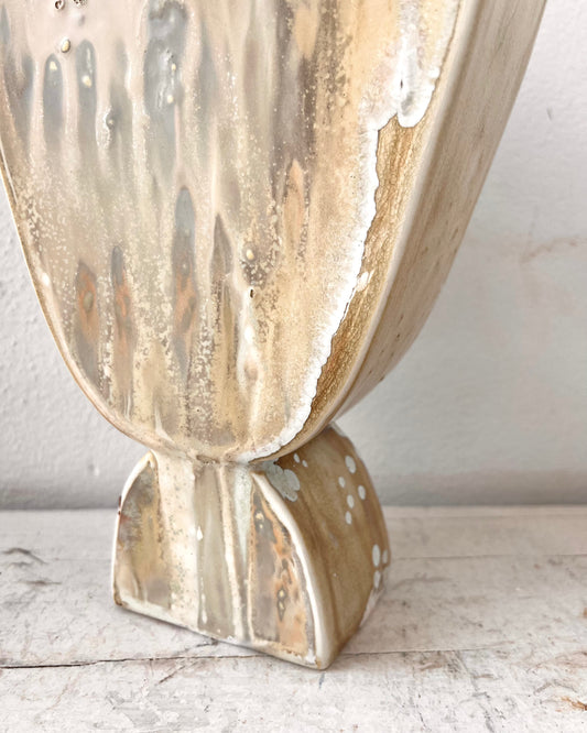 Soda-Fired Facing Vase
