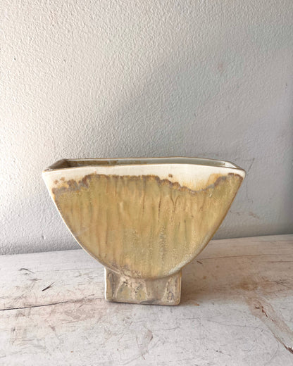 Soda-Fired Semicircle Vase