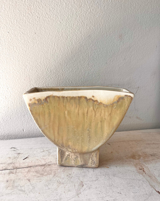 Soda-Fired Semicircle Vase