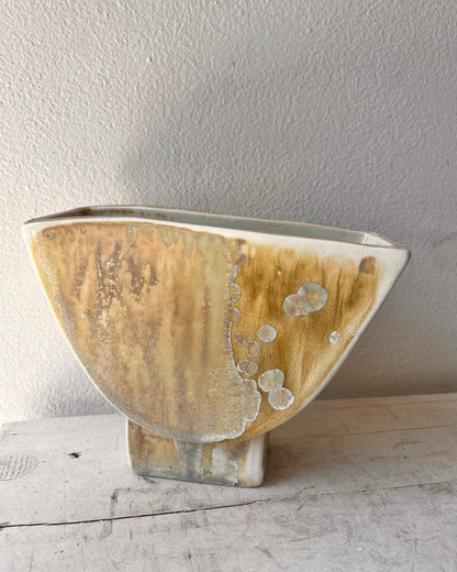 Soda-Fired Semicircle Vase