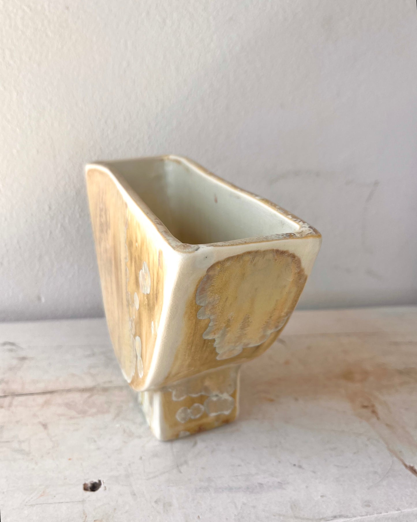Soda-Fired Semicircle Vase