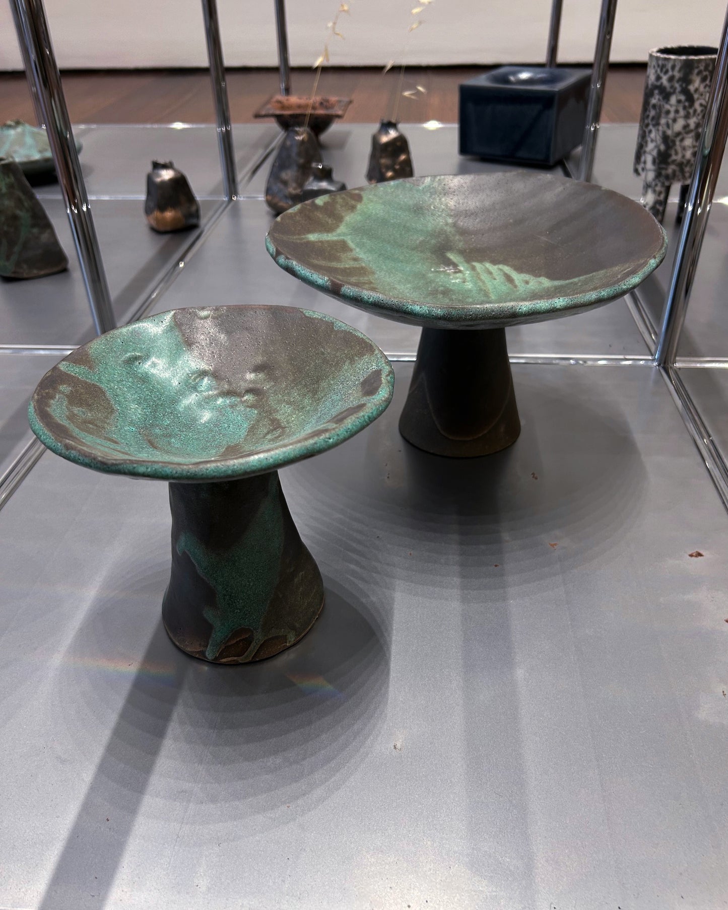 Pedestal Bowl, Patina
