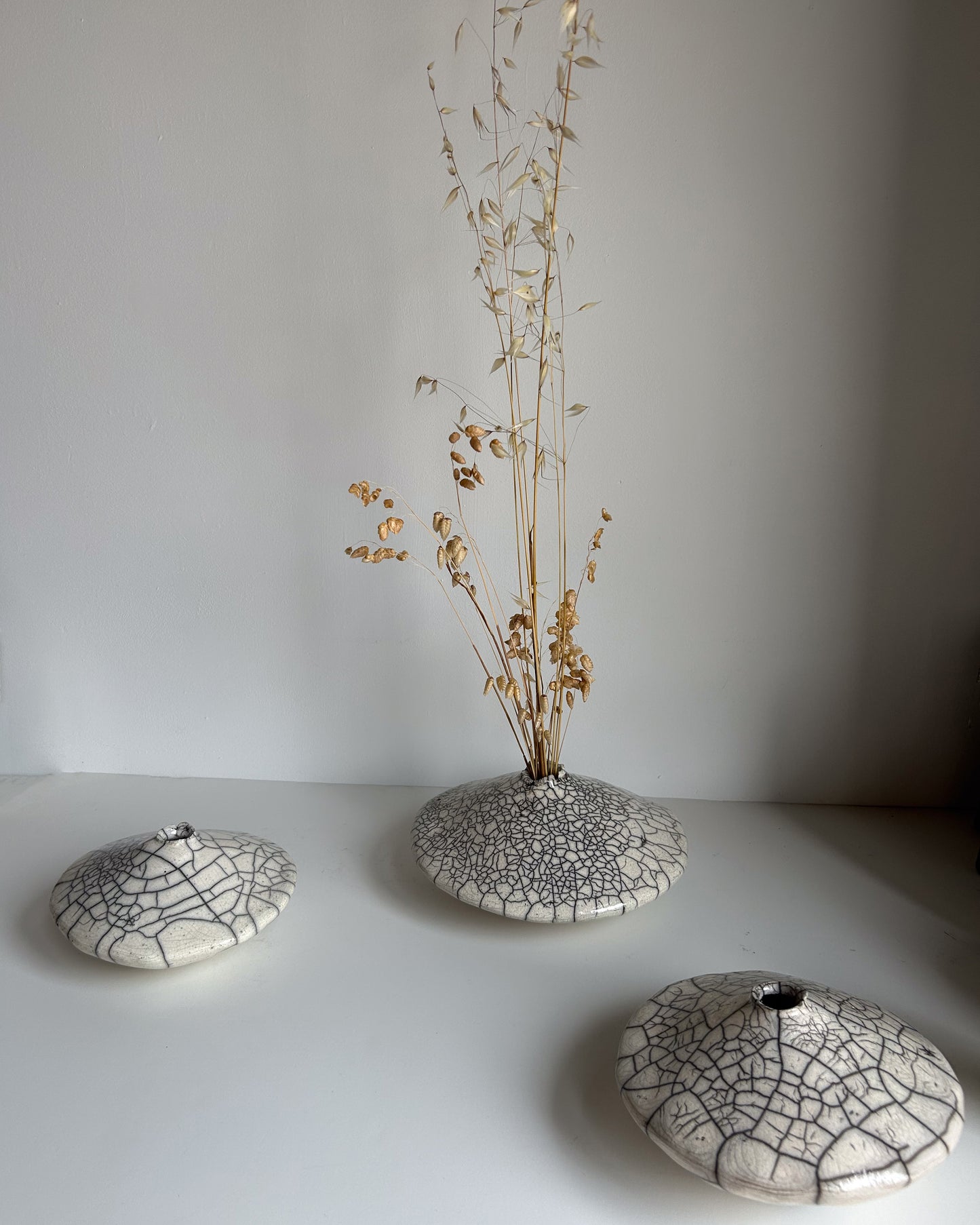 Raku-Fired Ikebana Vase, Small