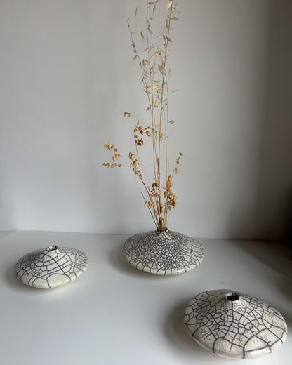 Raku-Fired Ikebana Vase, Small