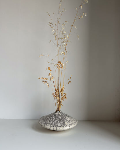 Raku-Fired Ikebana Vase, Large