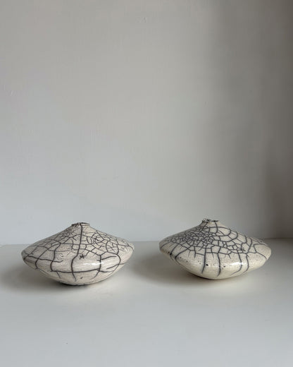 Raku-Fired Ikebana Vase, Small