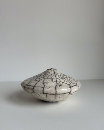 Raku-Fired Ikebana Vase, Small