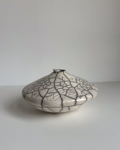 Raku-Fired Ikebana Vase, Small