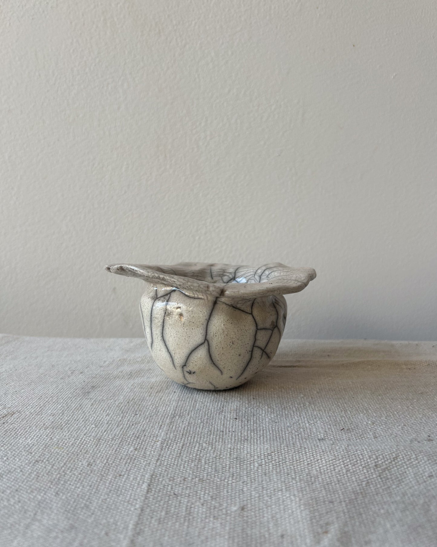 Raku-fired Pinched Vessel