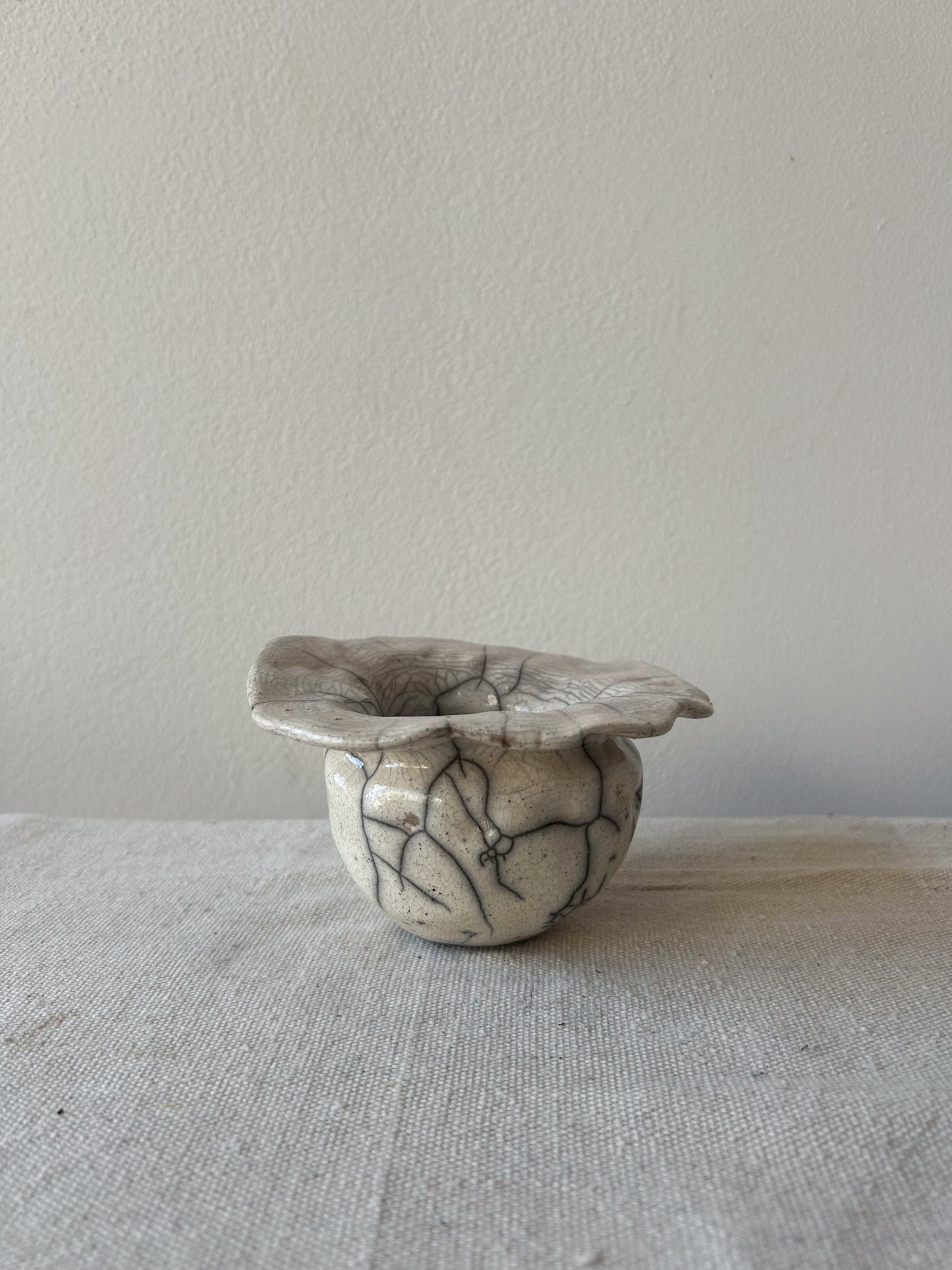 Raku-fired Pinched Vessel