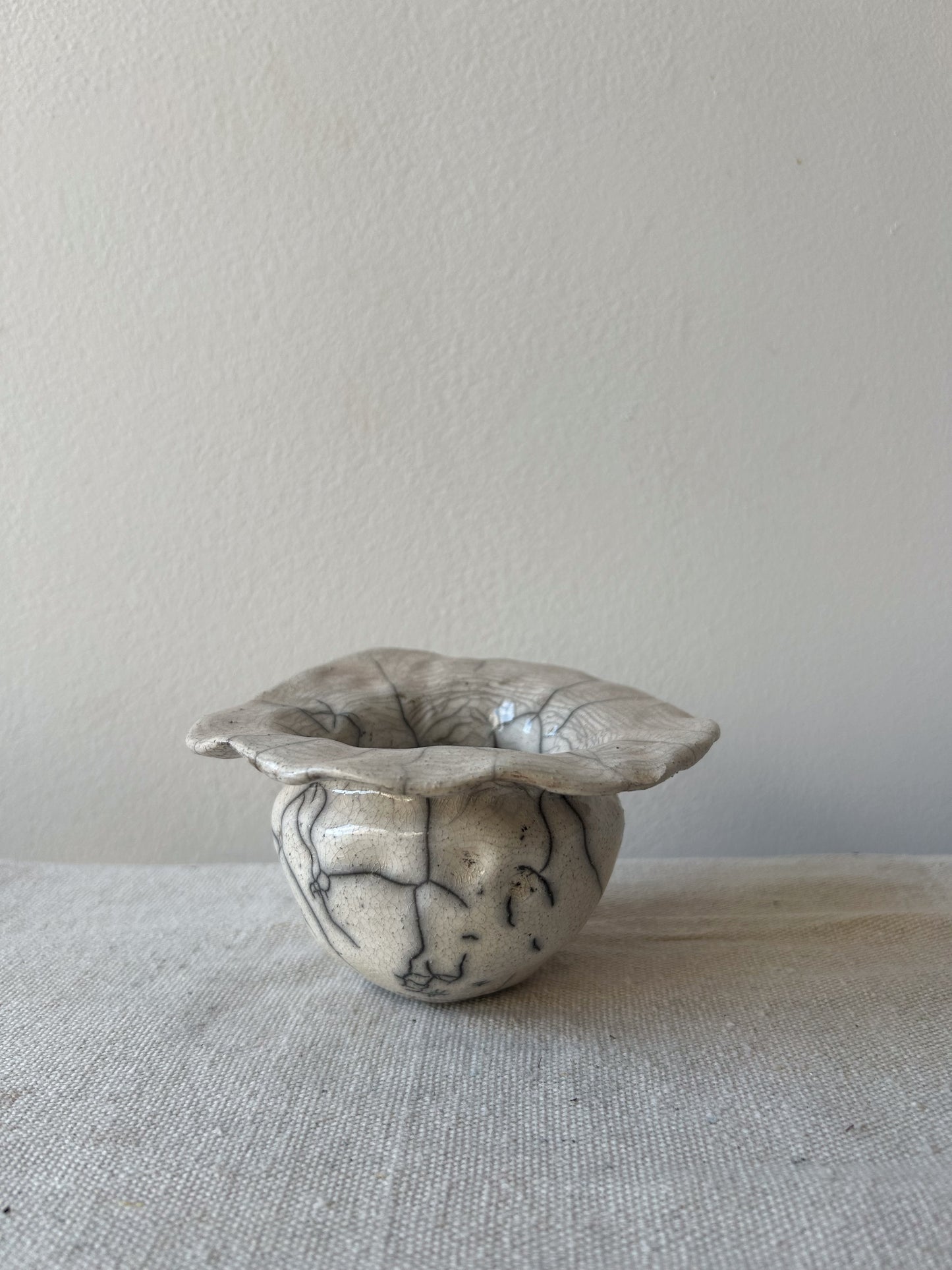 Raku-fired Pinched Vessel