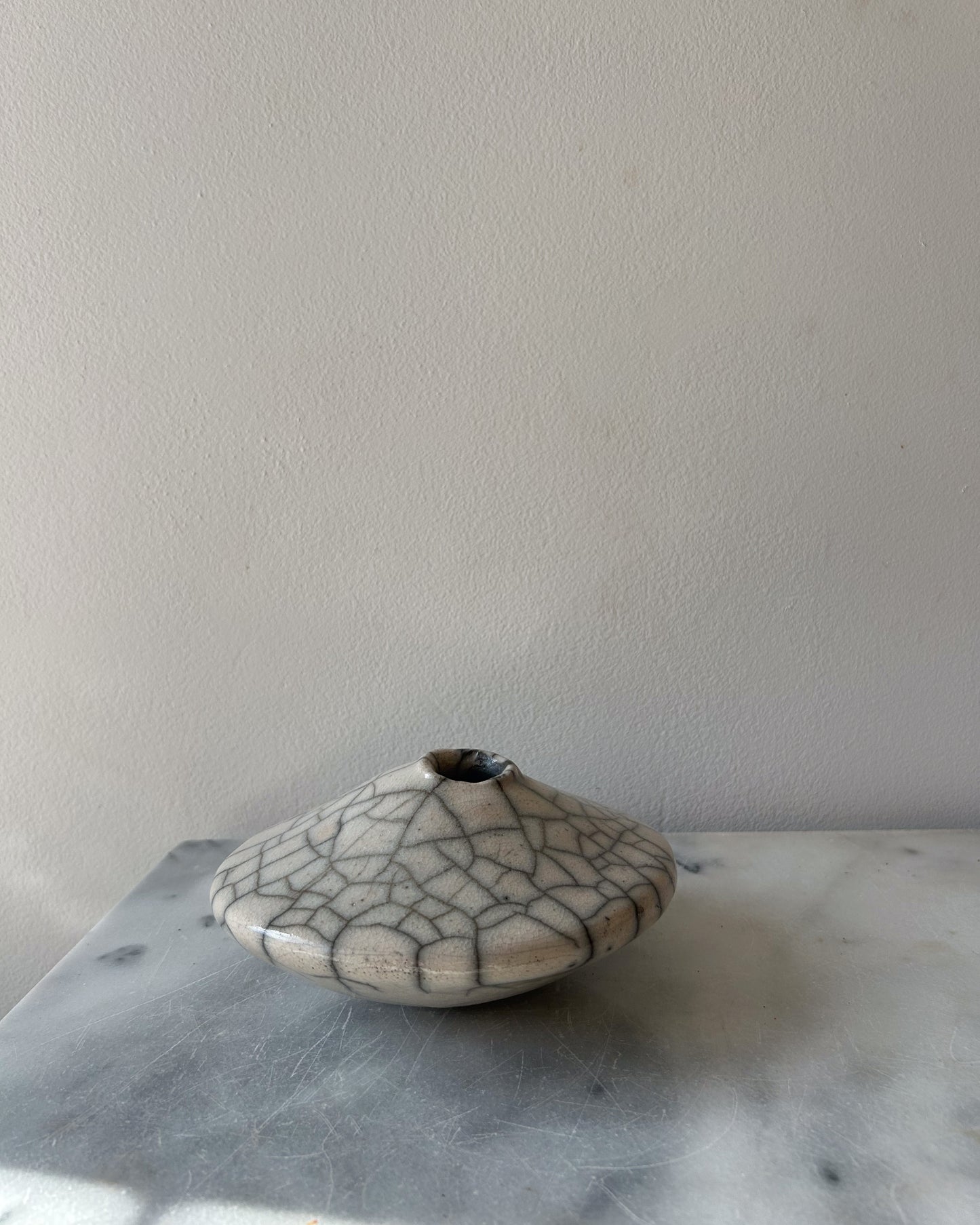 Raku-Fired Ikebana Vase, Small