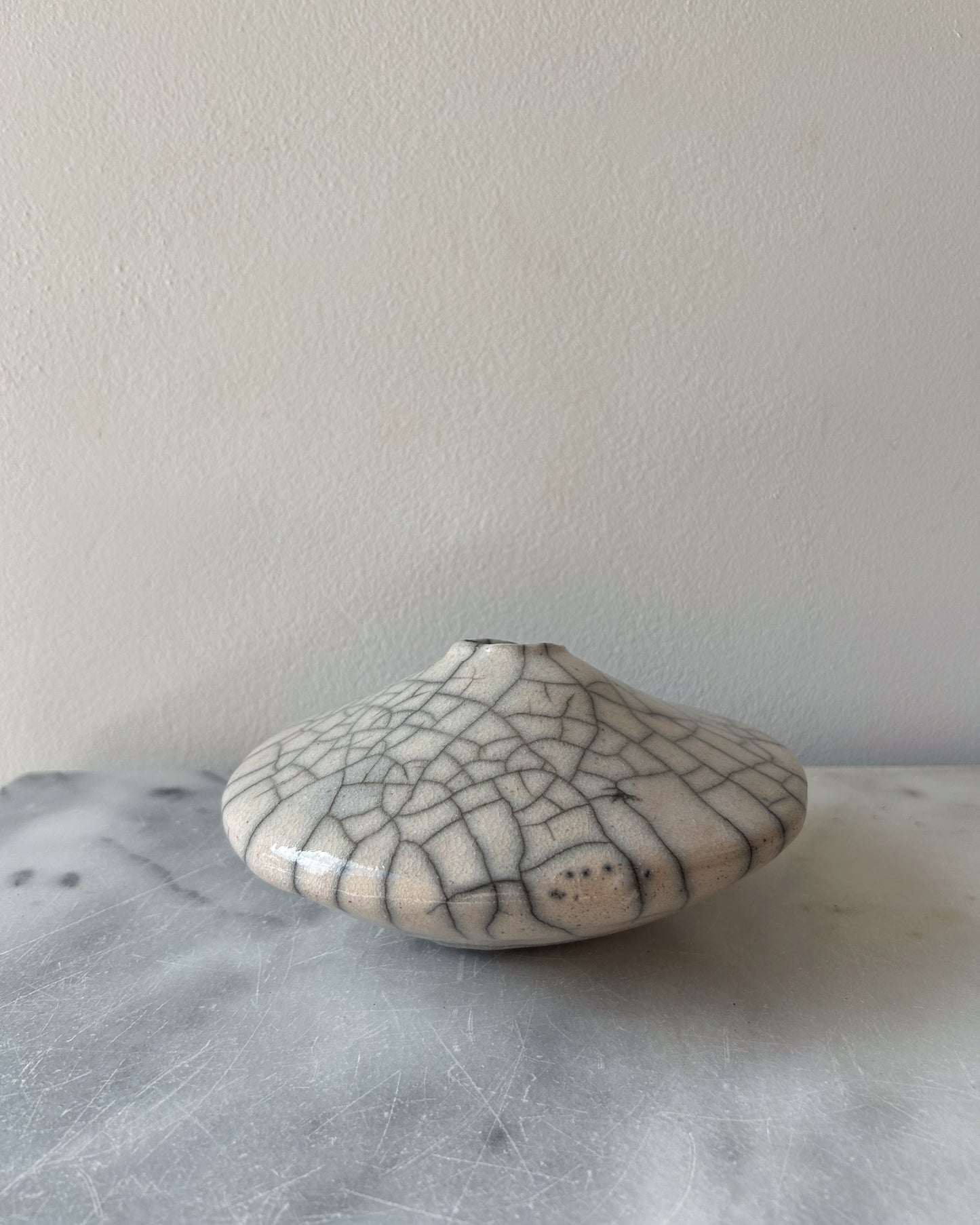 Raku-Fired Ikebana Vase, Small