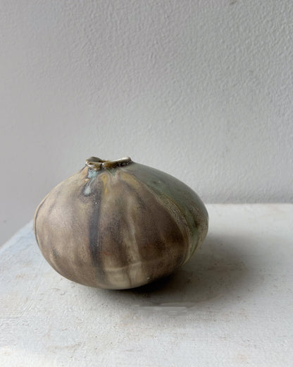 Soda-Fired Porcelain Moon Bud Vase No. 3