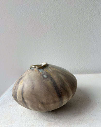 Soda-Fired Porcelain Moon Bud Vase No. 3