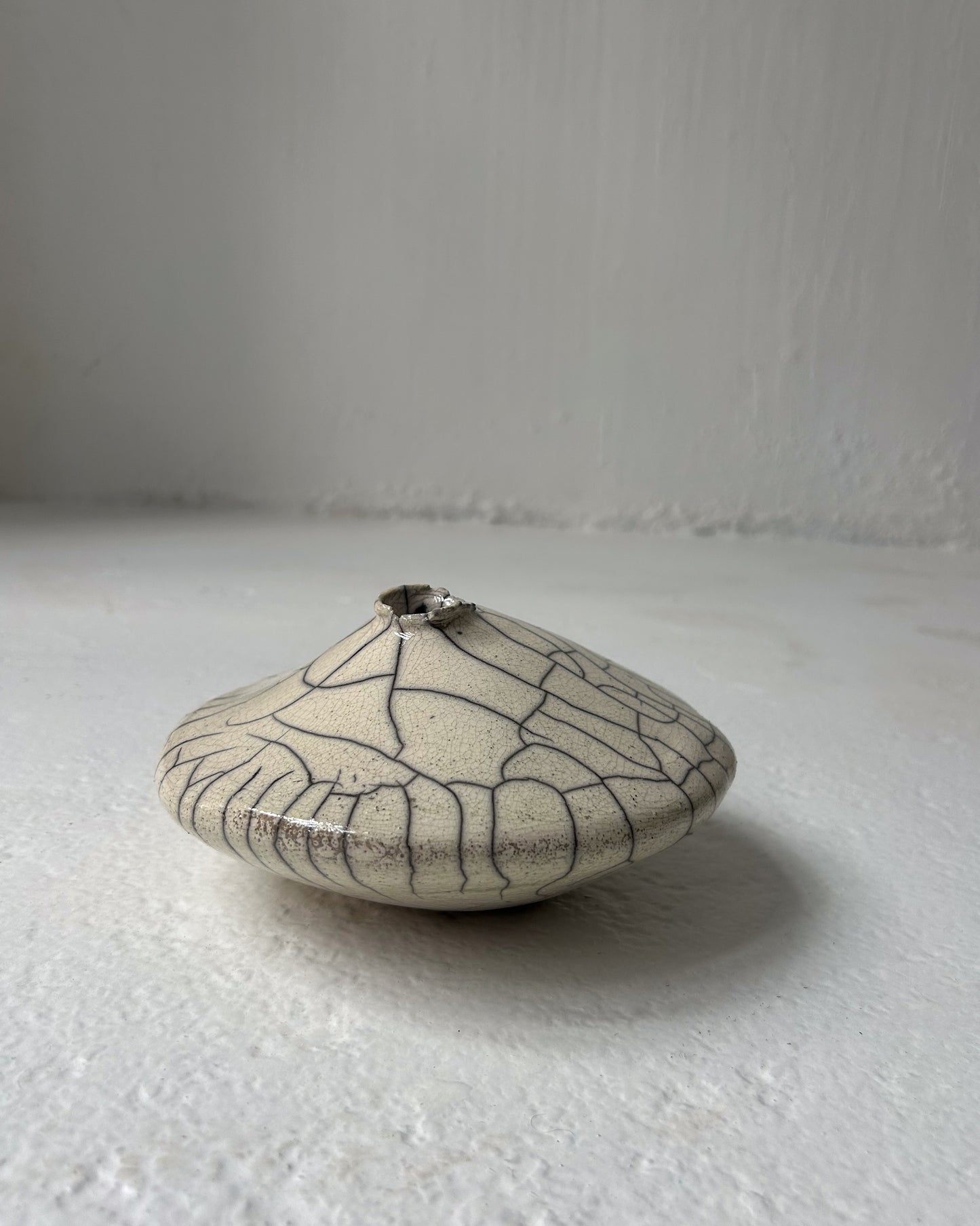Raku-Fired Ikebana Vase, Small