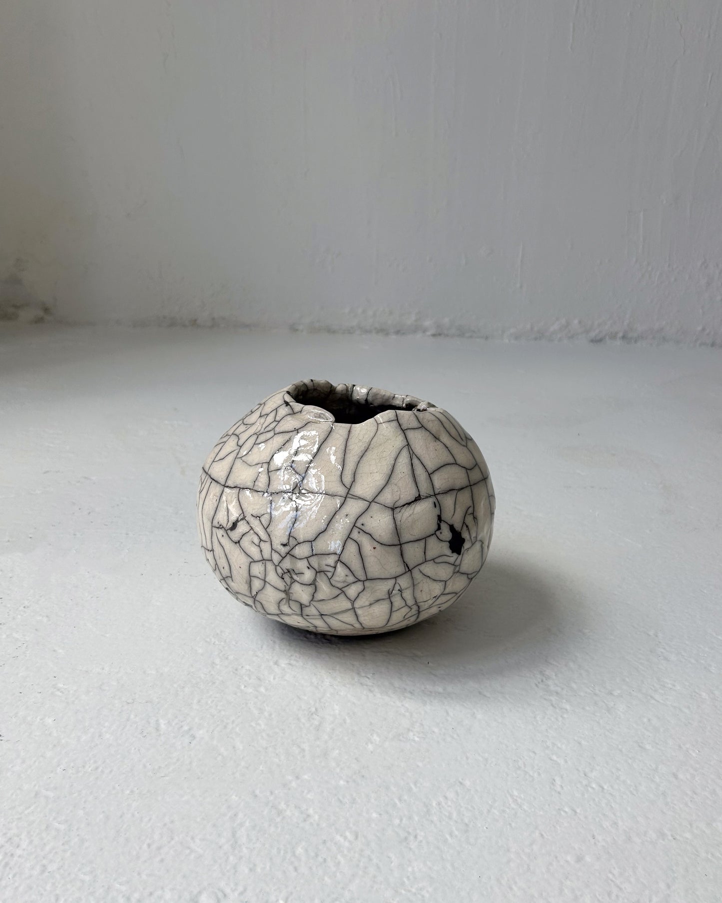 Raku-Fired Coiled Vase