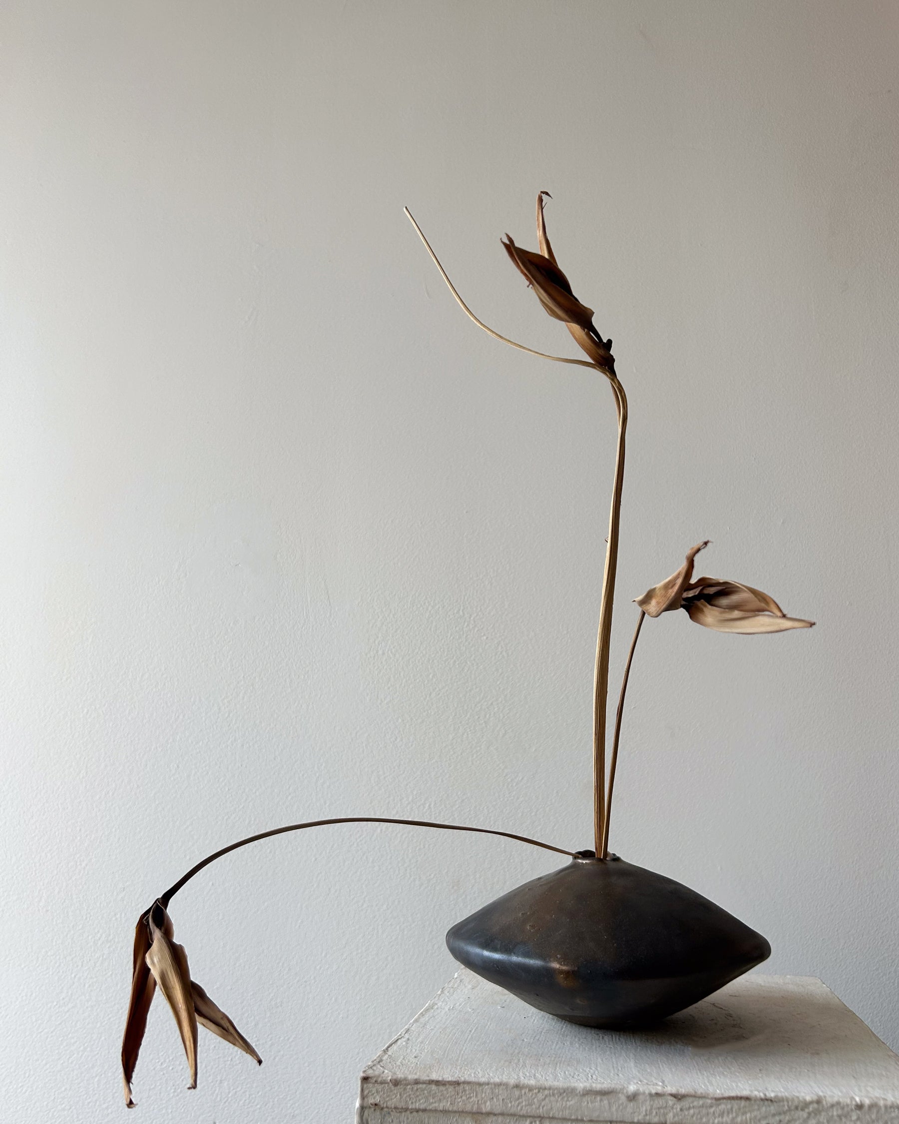 Bursting Bronze Ikebana Flower Vase buy