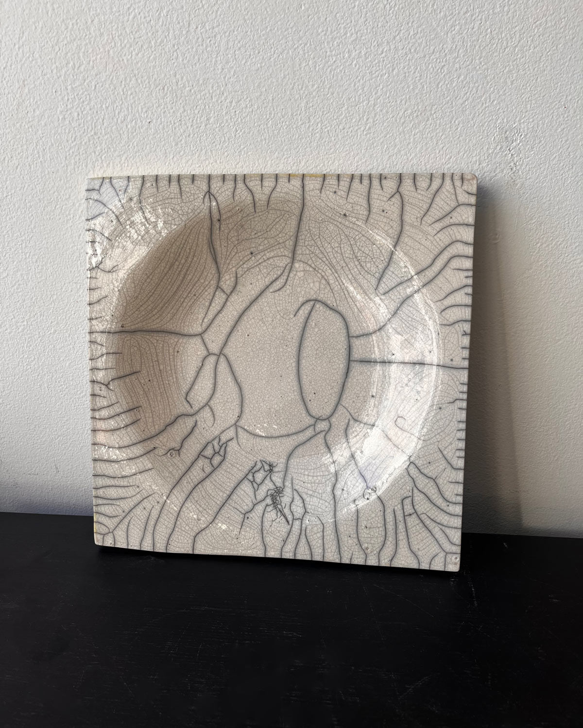 Raku-Fired Square Plate