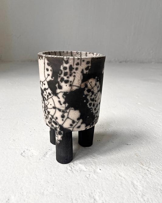 Raku-Fired Tripod, Dalmatian #4